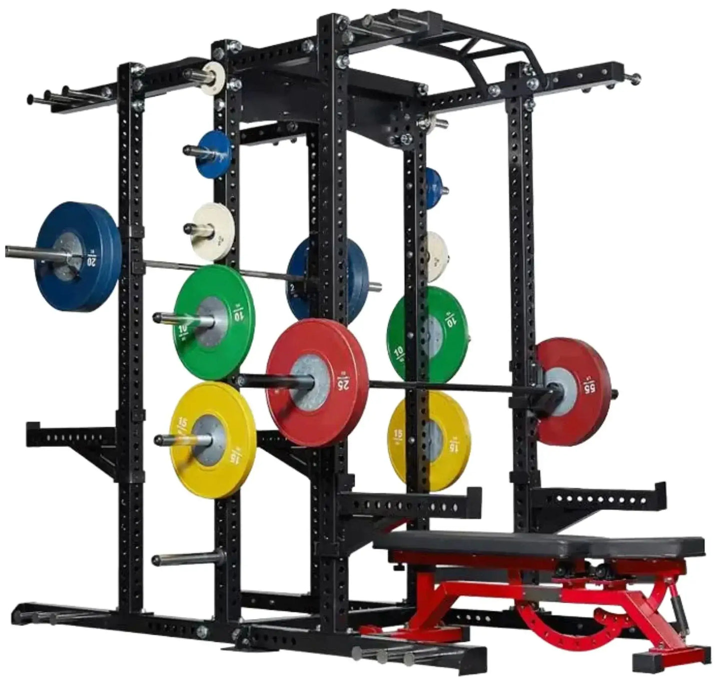 French Fitness DHR80 Double Half Rack / Cage (New) Image 3