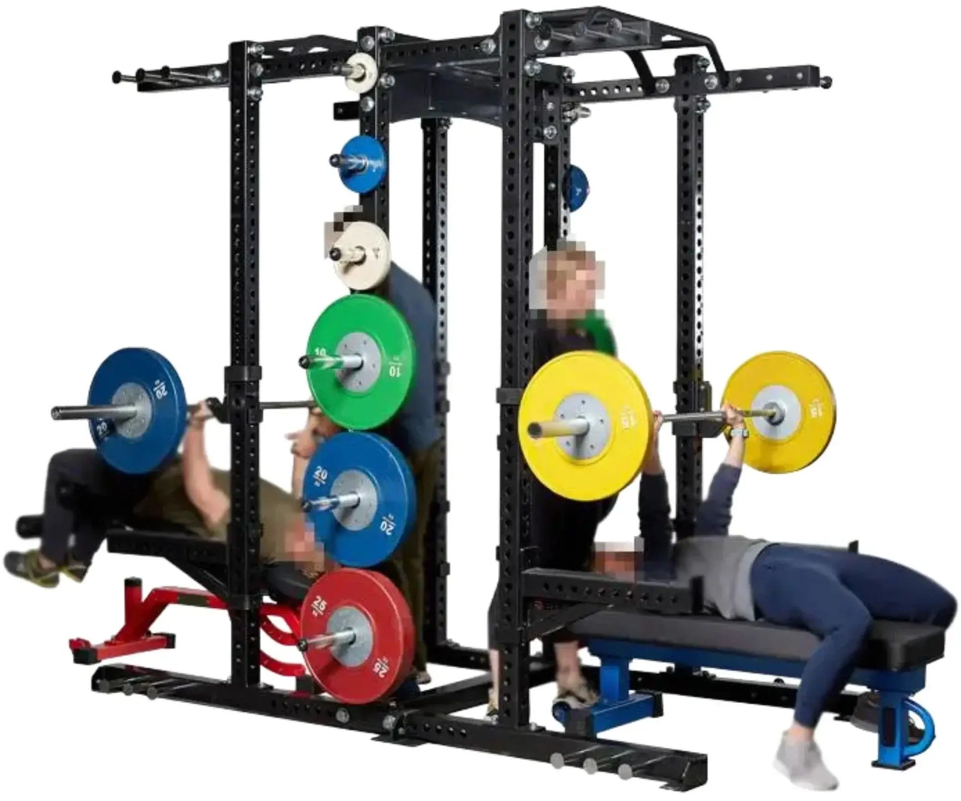 French Fitness DHR80 Double Half Rack / Cage (New) Image 4