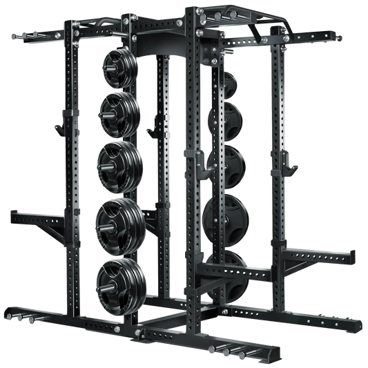 French Fitness DHR80 Double Half Rack / Cage (New) Image