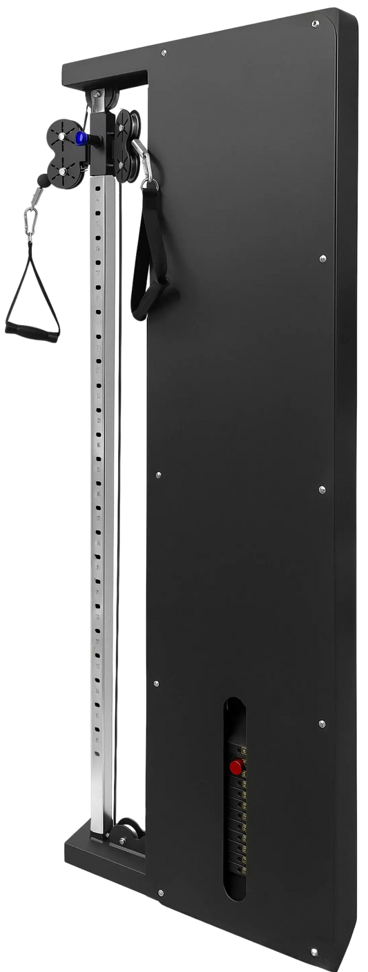 French Fitness Dual Pulley Wall Mounted Cable Column (New) Image