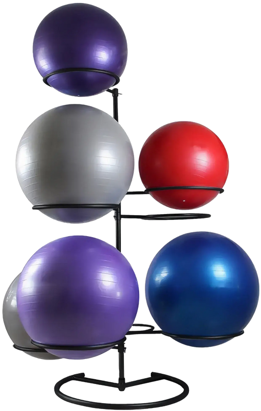 French Fitness 9 Ball Exercise / Stability Ball Rack EBR9 (New) Image