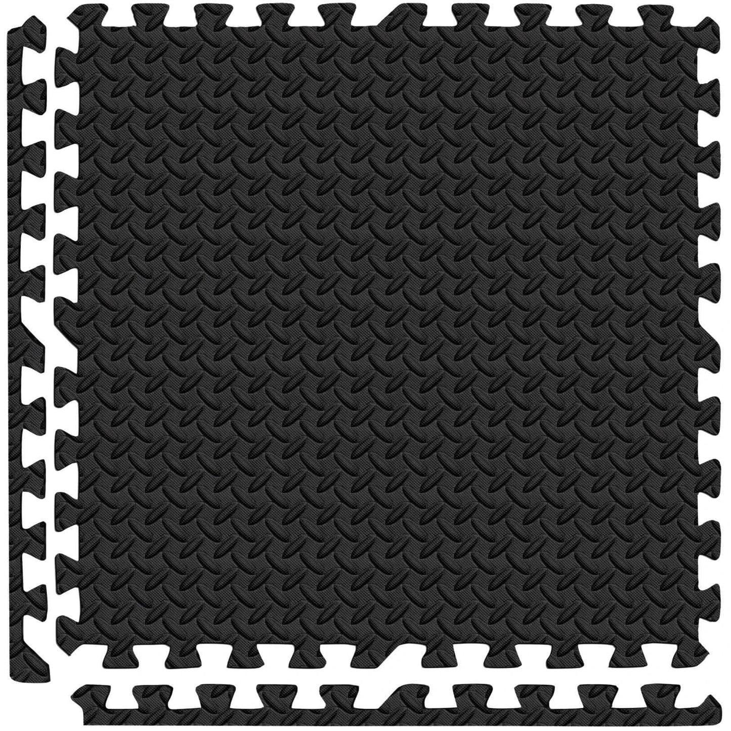 French Fitness - 24" x 24" Eva Interlocking Tiles (New) - Close Up View