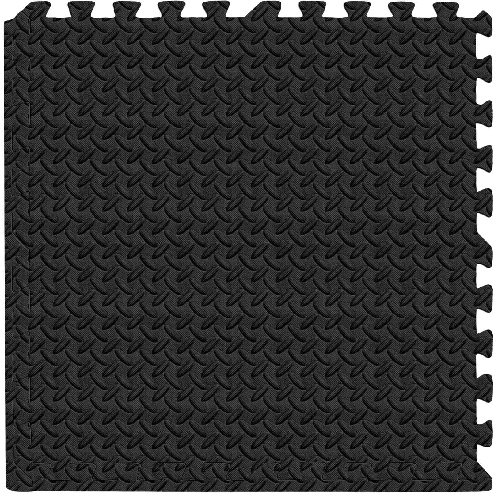 French Fitness - 24" x 24" Eva Interlocking Tiles (New) - Close Up View