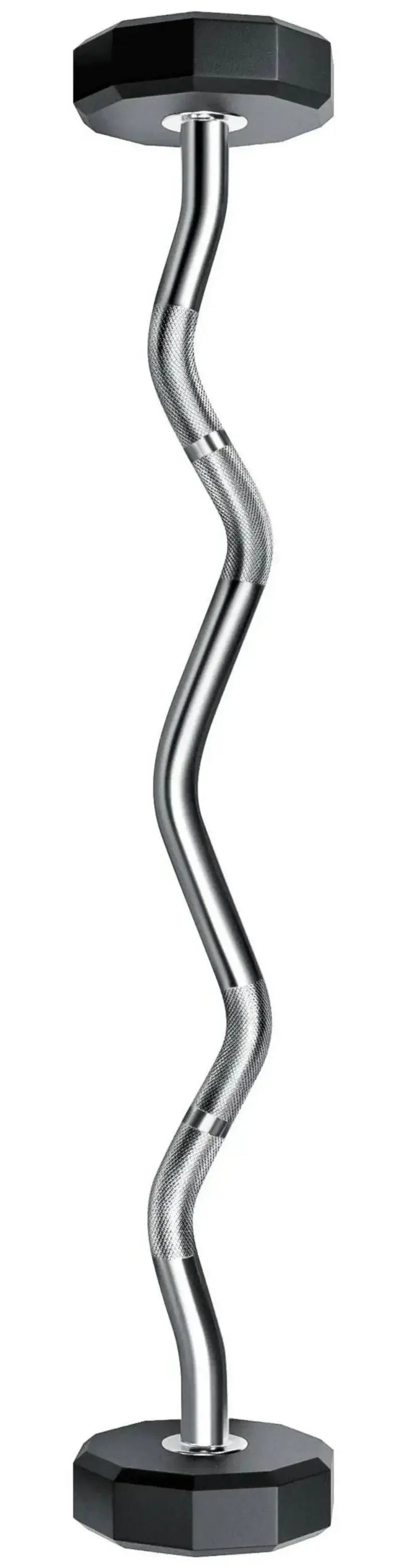 French Fitness EZ Curl Urethane Barbell Bar Set of 5 (20-60 lbs) (New) Image 4