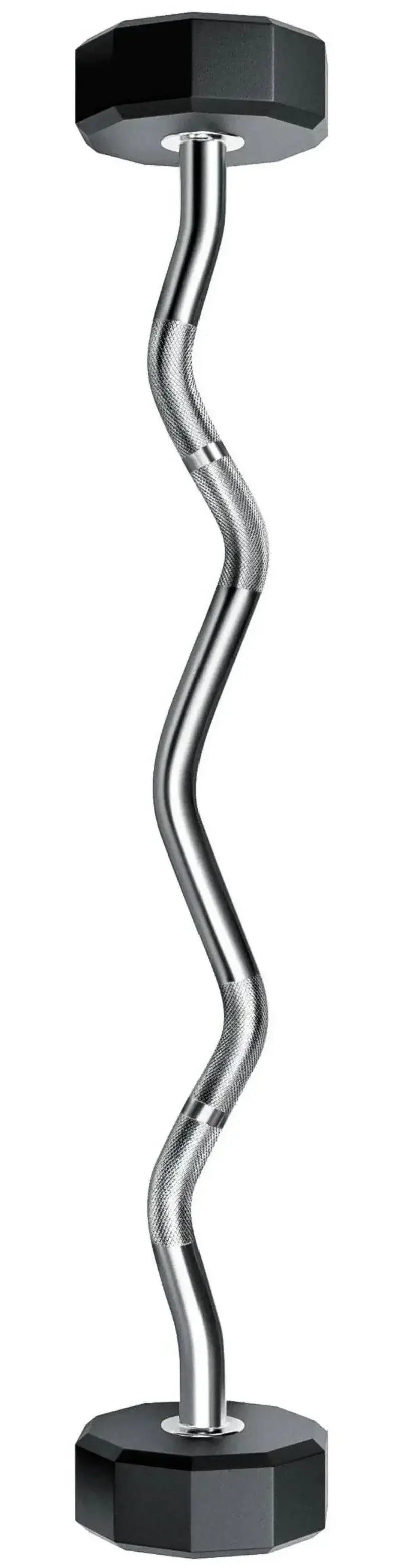 French Fitness EZ Curl Urethane Barbell Bar Set of 5 (20-60 lbs) (New) Image 5