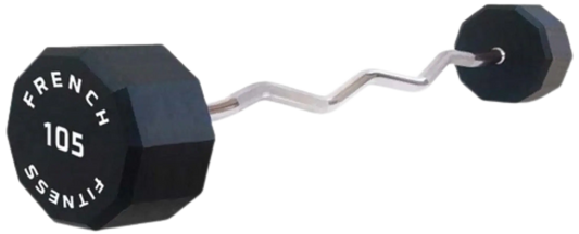 French Fitness EZ Curl Urethane Barbell 105 lbs - Single (New) Image