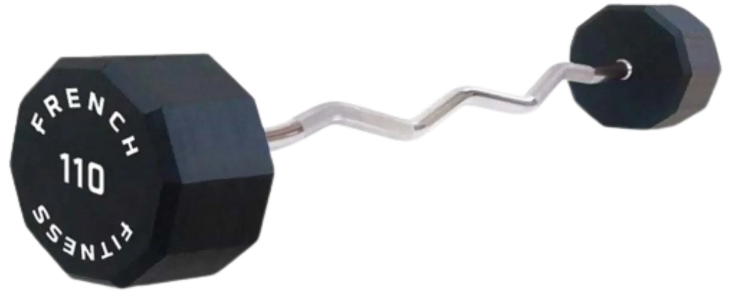 French Fitness EZ Curl Urethane Barbell 110 lbs - Single (New) Image