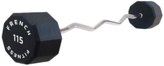French Fitness EZ Curl Urethane Barbell 115 lbs - Single (New) Image