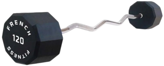French Fitness EZ Curl Urethane Barbell 120 lbs - Single (New) Image