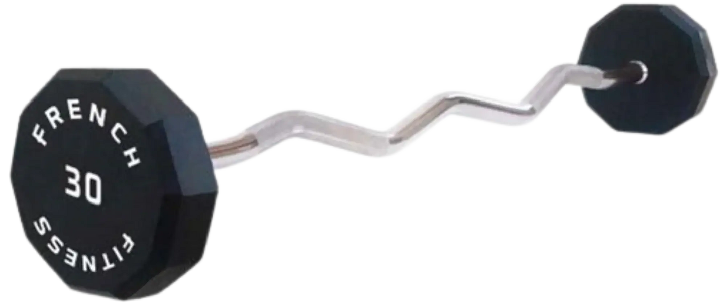 French Fitness EZ Curl Urethane Barbell 30 lbs - Single (New) Image