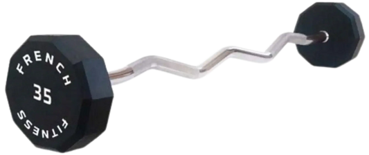 French Fitness EZ Curl Urethane Barbell 35 lbs - Single (New) Image