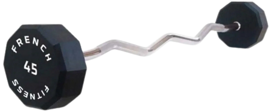 French Fitness EZ Curl Urethane Barbell 45 lbs - Single (New) Image