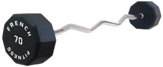 French Fitness EZ Curl Urethane Barbell 70 lbs - Single (New) Image