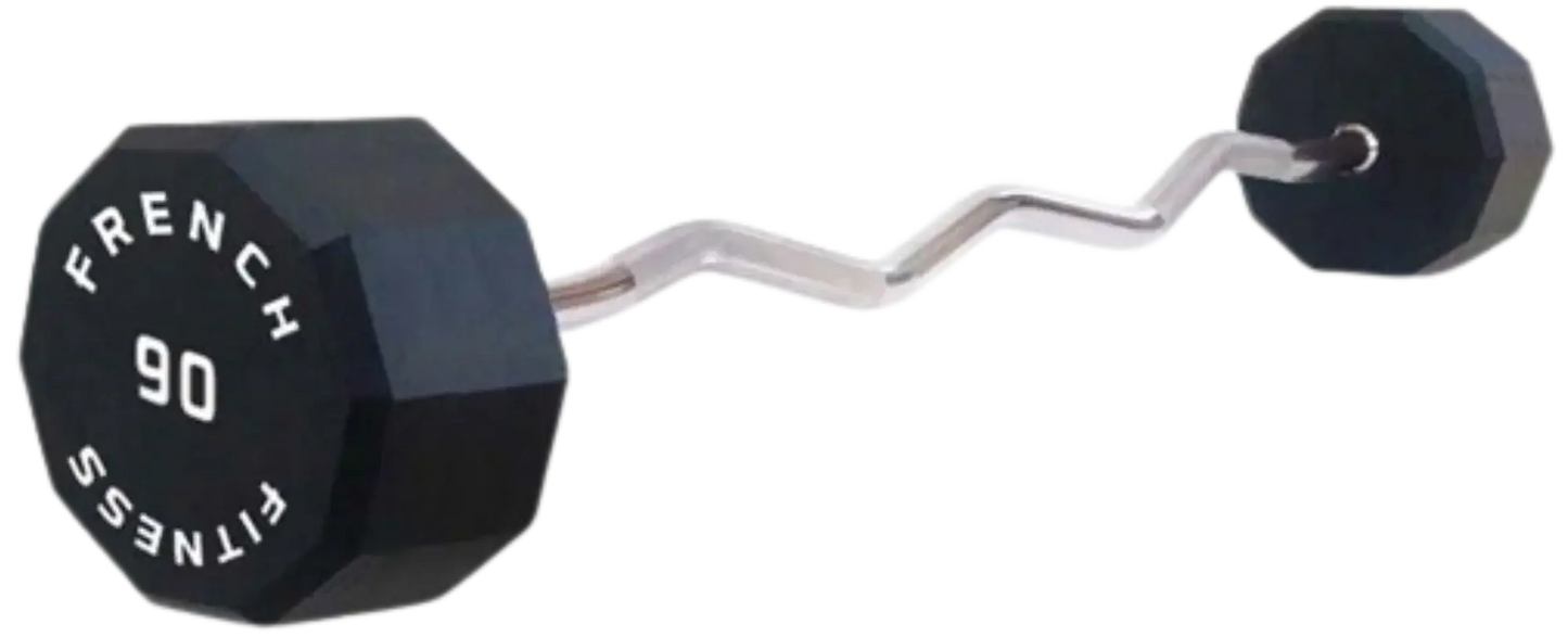French Fitness EZ Curl Urethane Barbell 90 lbs - Single (New) Image