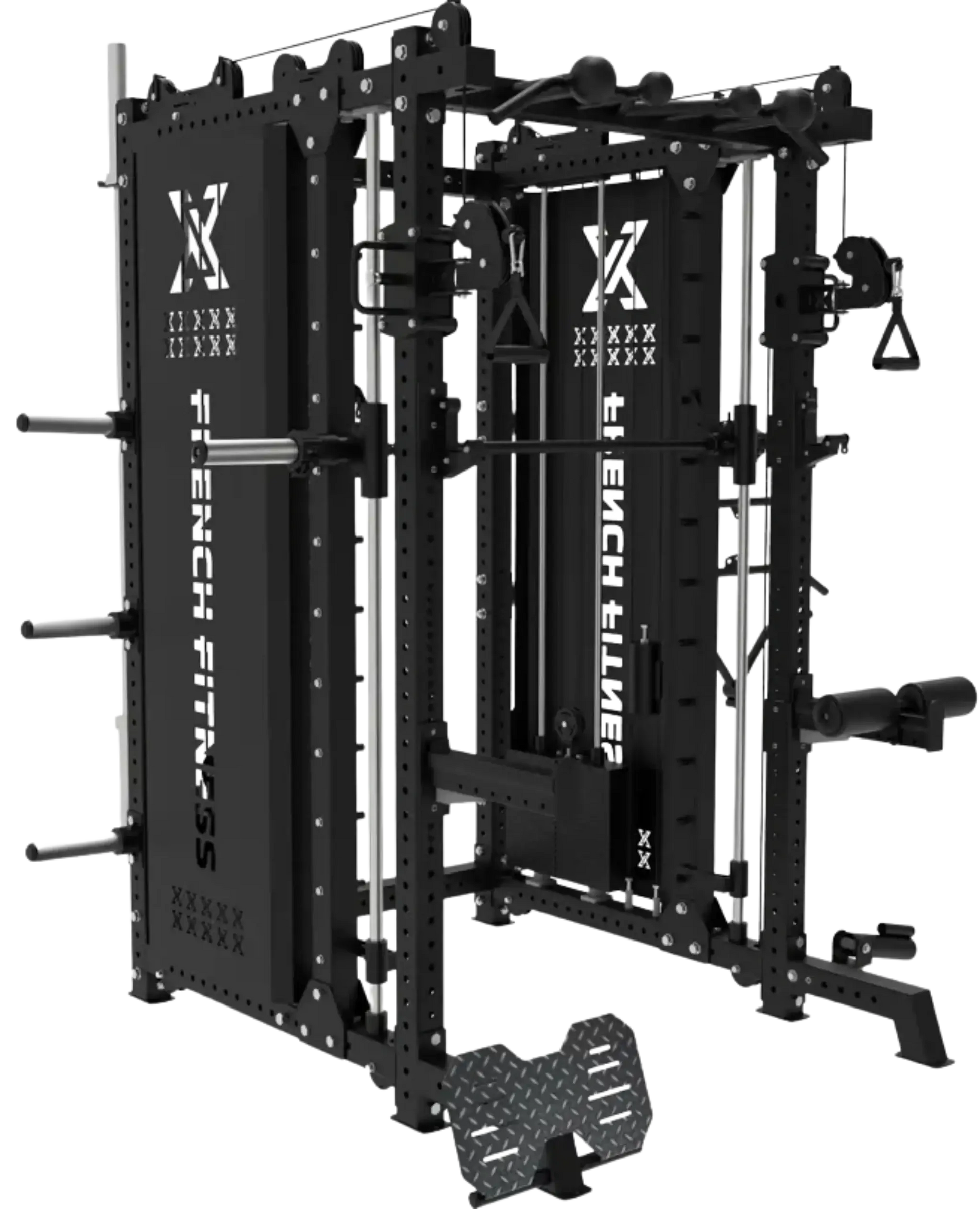 French Fitness FSR100-CB Commercial Cable Smith Rack w/Counter Balance (New) Image