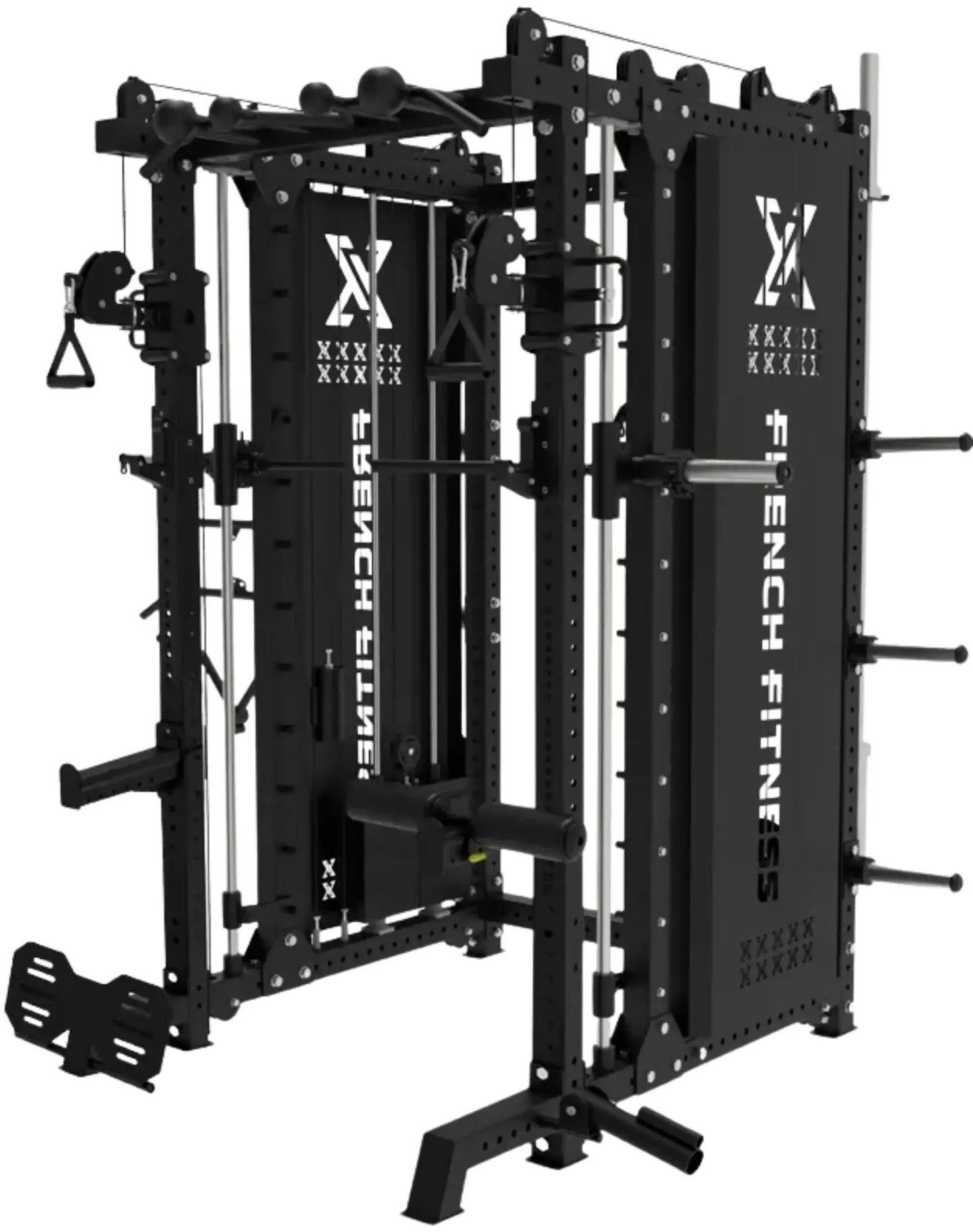 French Fitness FSR100-CB Commercial Cable Smith Rack w/Counter Balance (New) Image 2