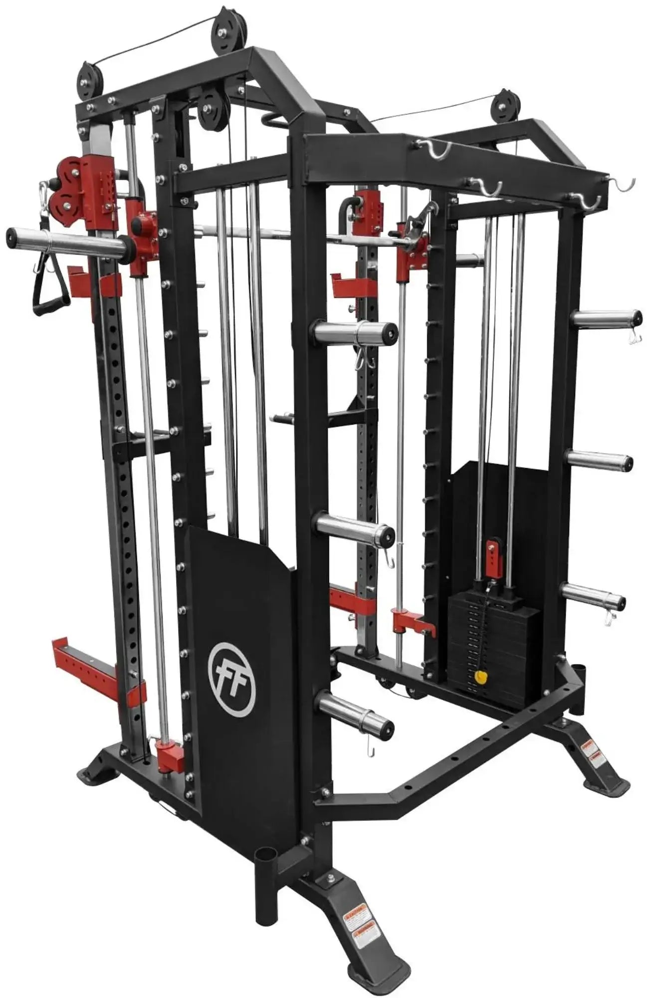 French Fitness FSR50 Dual Cable & Smith Rack Home Gym (New) Image 3