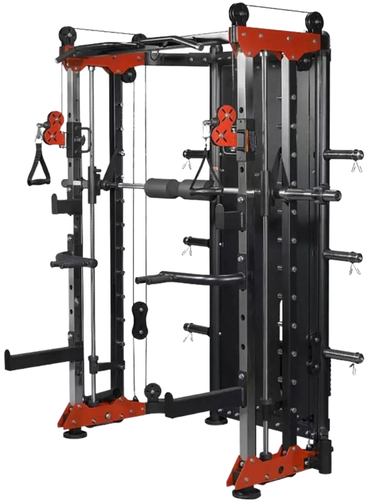 French Fitness FSR80 Functional Trainer Smith & Rack Gym System (New) Image