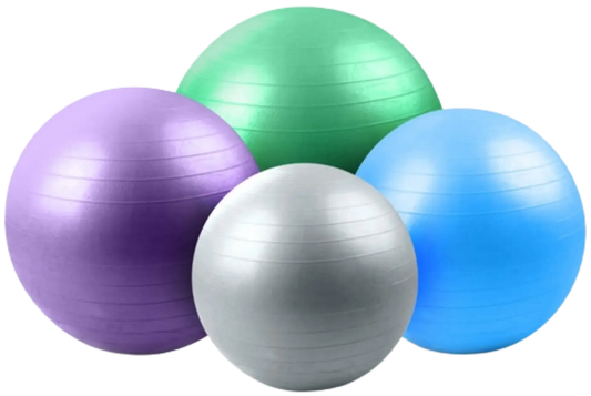 French Fitness - Anti Burst Stability Exercise Ball Set of 4 (45 to 75 cm) (New) - Front View