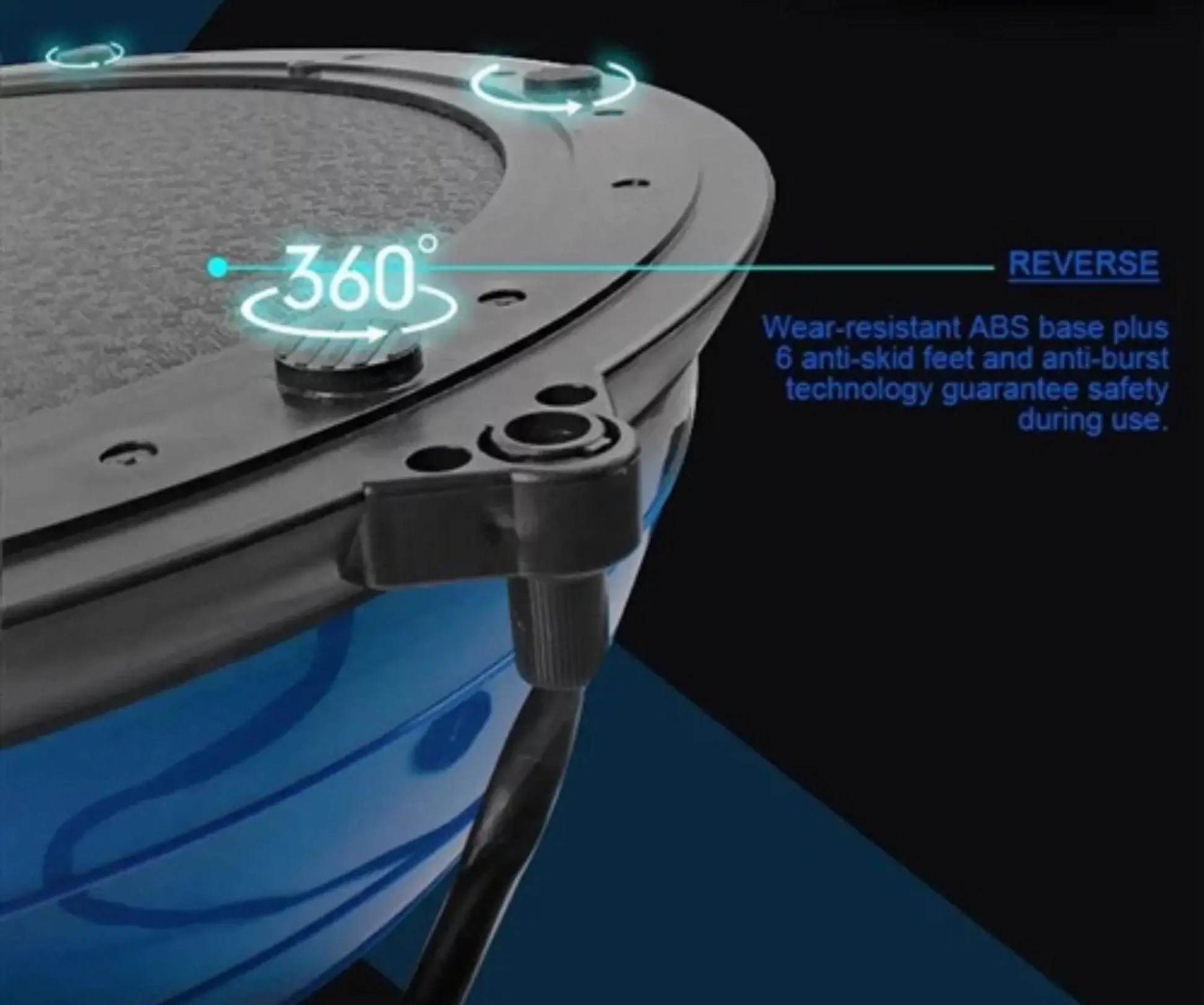 French Fitness Half Ball Balance Trainer w/Resistance Bands (New) Image 4