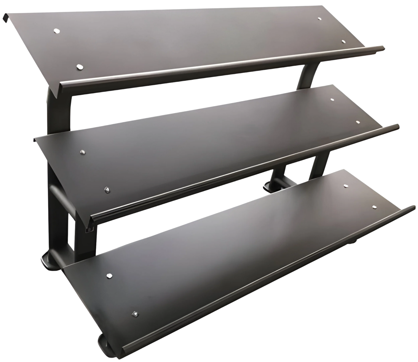 French Fitness FF-HDR 3 Tier Hex Dumbbell Rack Angled View