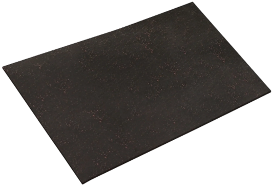 French Fitness 4' x 6' Heavy Duty Rubber Floor Mat 3/4" (New) - Front View