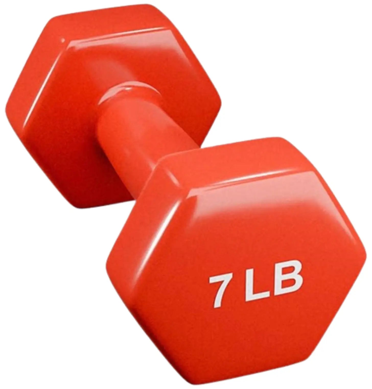 French Fitness Colorful Hex Vinyl Dumbbell Set 1 to 10 lbs w/Rack (New) Image 9
