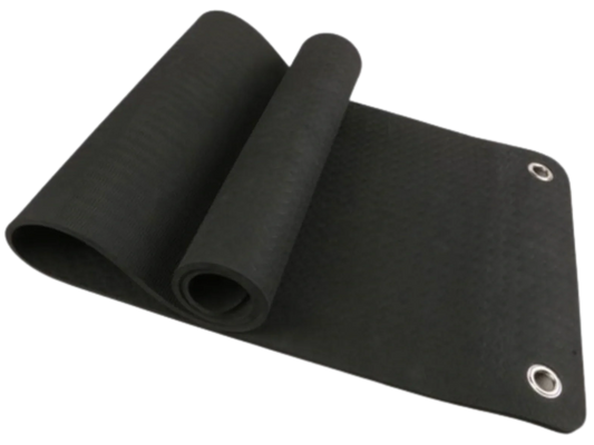 French Fitness 6mm Hanging Yoga Mat (New) - Angled View