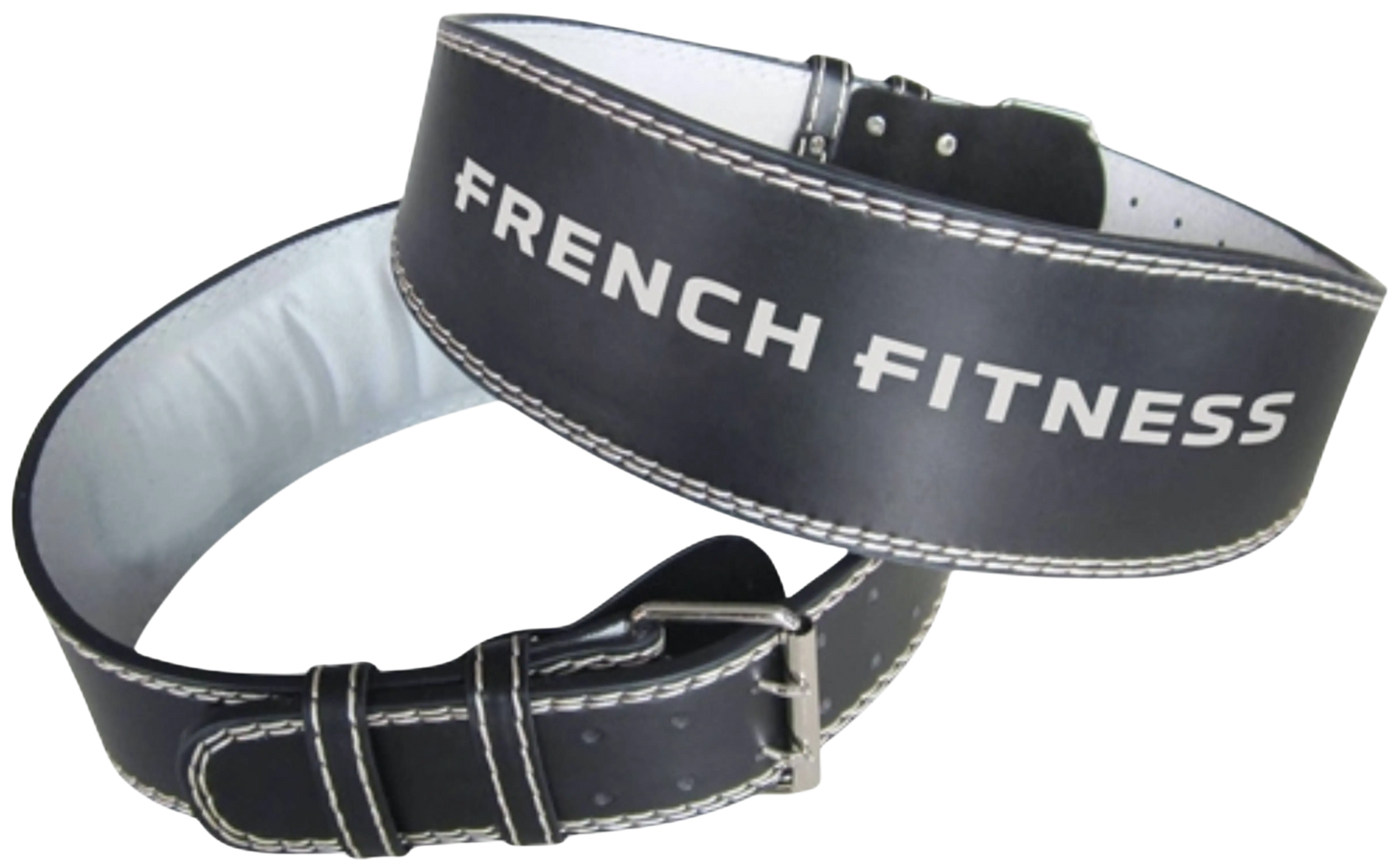 French Fitness Leather Weight Lifting Belt (New) Image