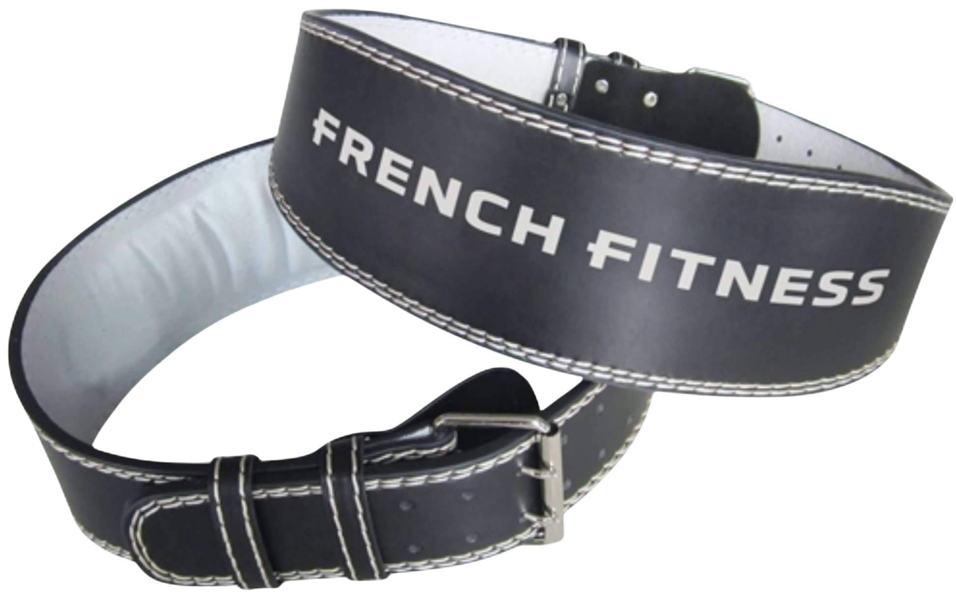 French Fitness Leather Weight Lifting Belt (New) Image