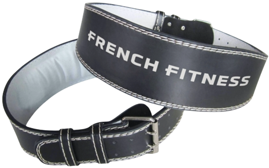 French Fitness Leather Weight Lifting Belt (New) Image