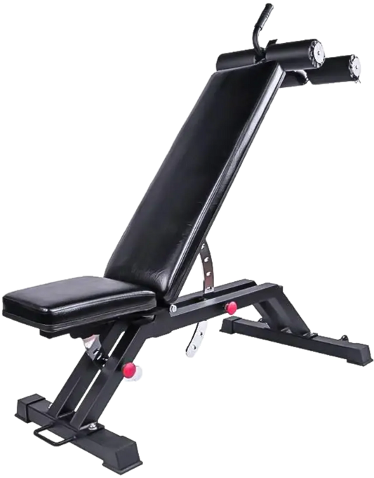 French Fitness Multi Adjustable Bench w/Ab Rollers (New) Image