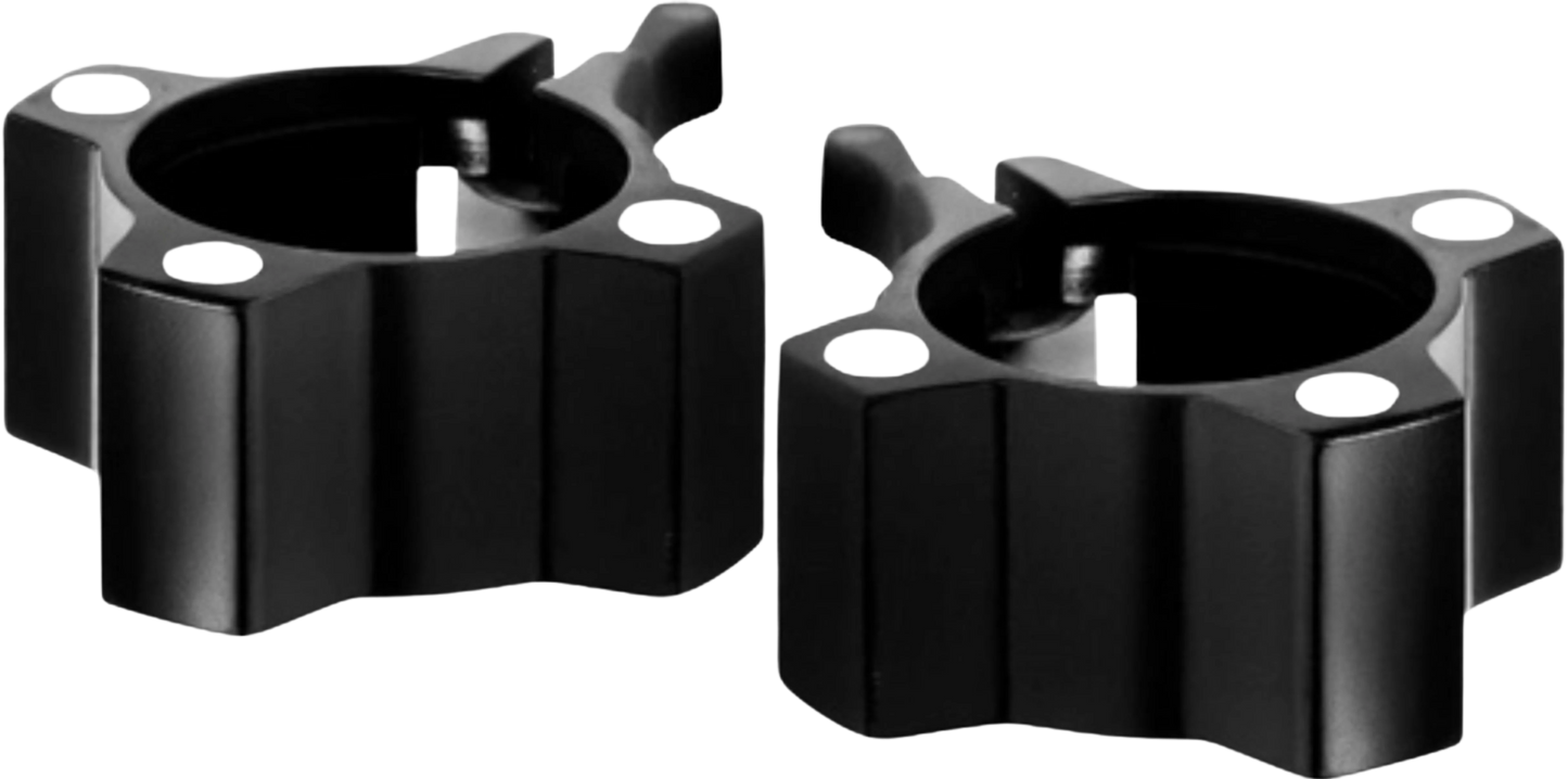 French Fitness Magnetic Aluminum Jaw Locking Collars – Black Angled View