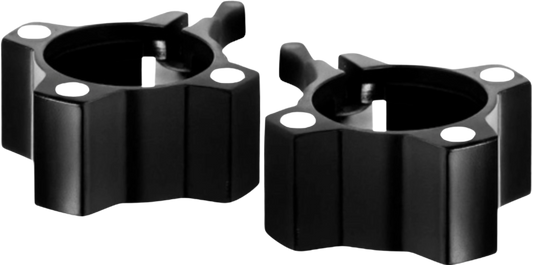 French Fitness Magnetic Aluminum Jaw Locking Collars – Black Angled View