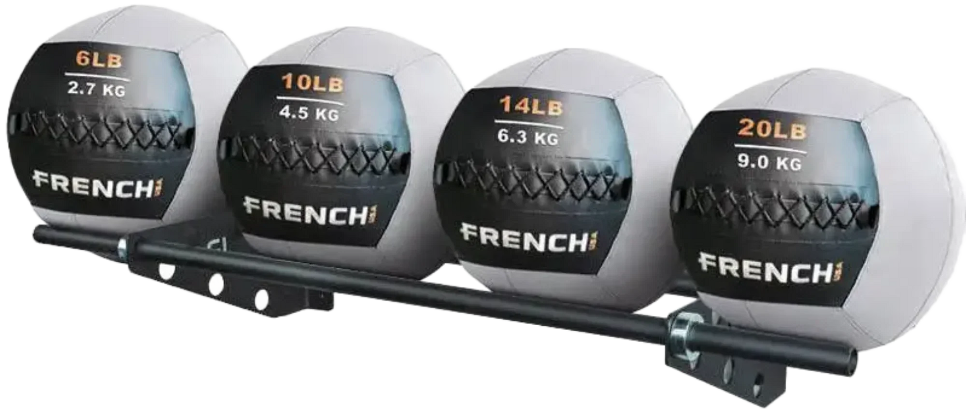 French Fitness MBR4 Wall Mounted Medicine Ball Rack (New) Image