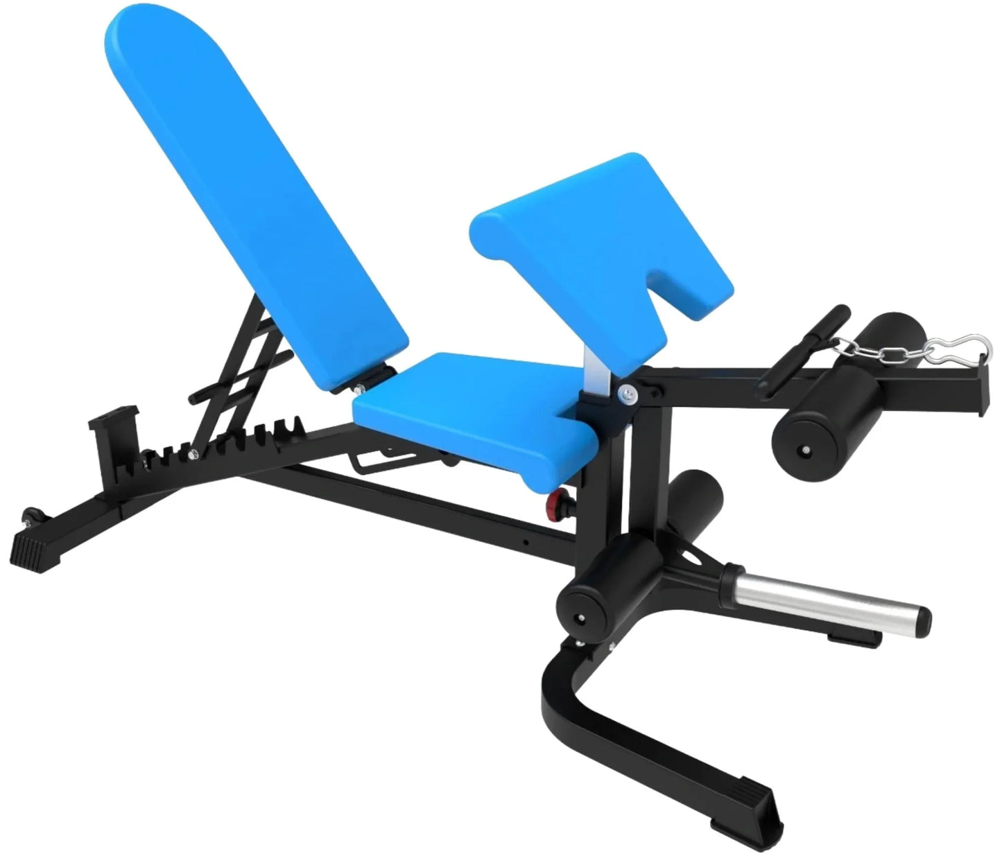 French Fitness Multi Functional Adjustable Bench V2 w/Arm Curl + Leg Ext (New) Image 3