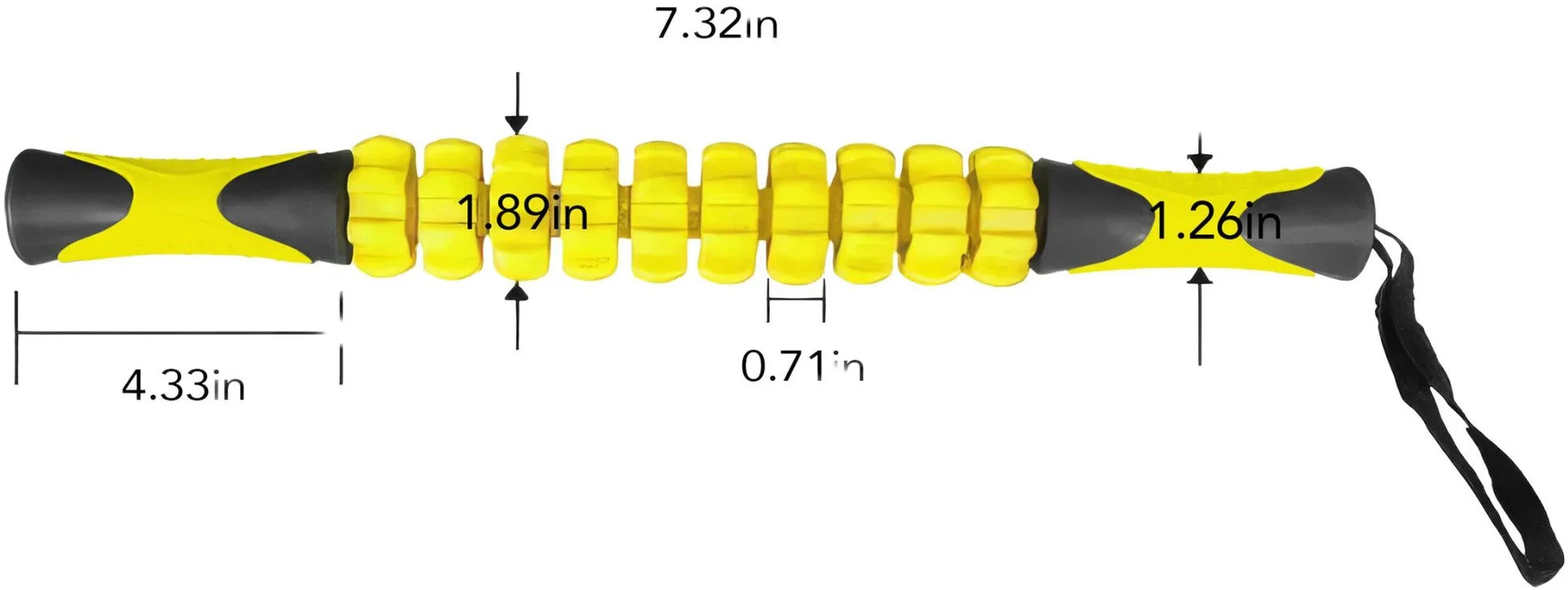 French Fitness Massage Stick Foam Roller (New) Image 4