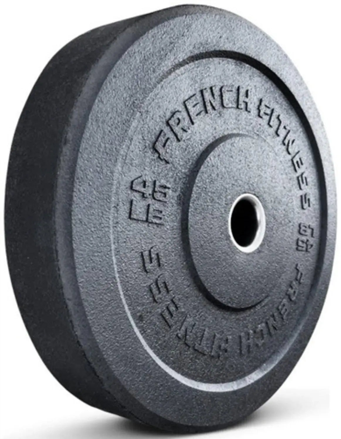 French Fitness Olympic Bumper Plate Set 190 lbs - Crumb Rubber (New) Image 6