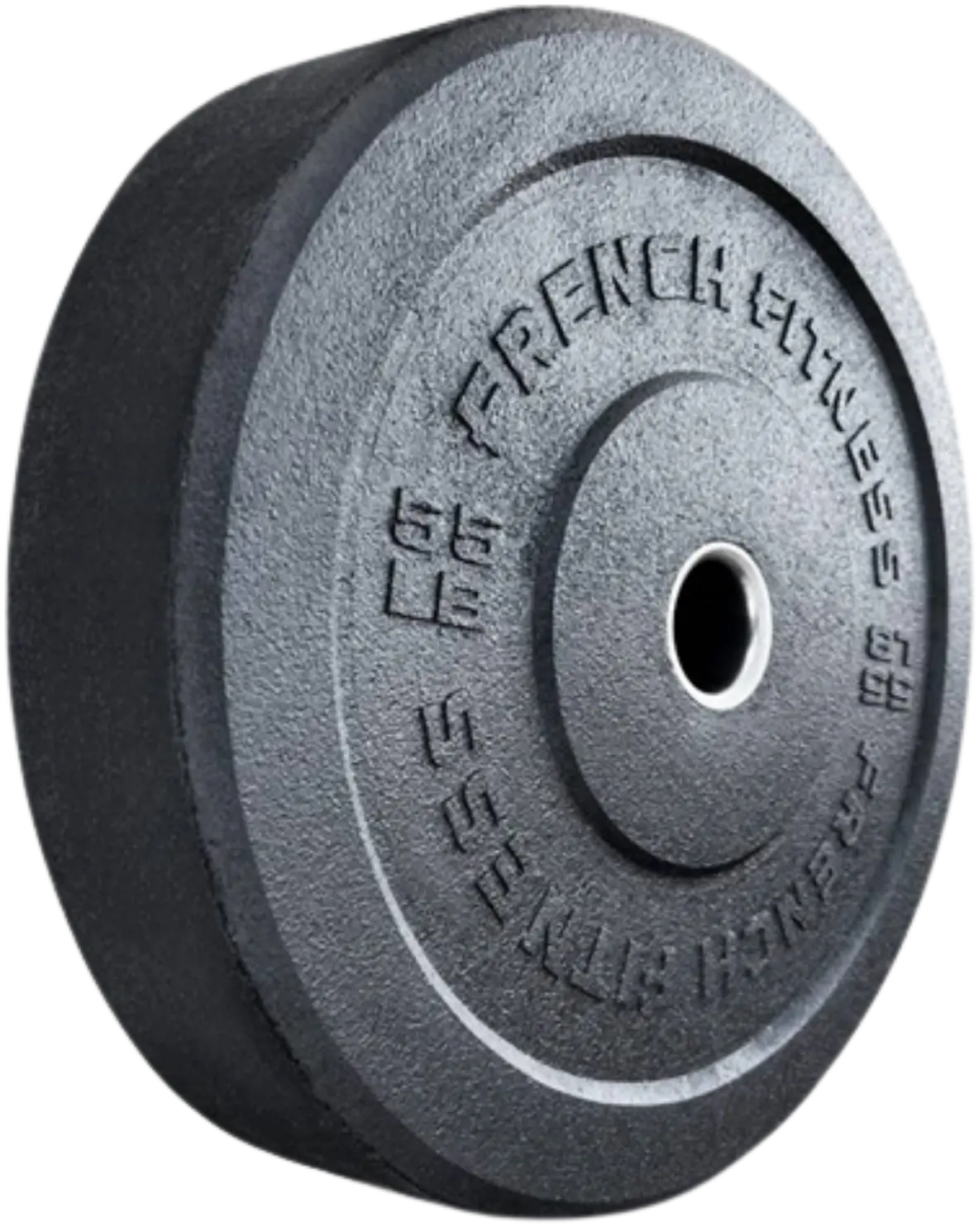 French Fitness Olympic Bumper Plate 55 lbs - Crumb Rubber (New) Image