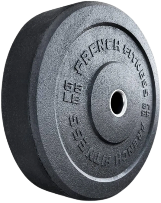 French Fitness Olympic Bumper Plate 55 lbs - Crumb Rubber (New) Image