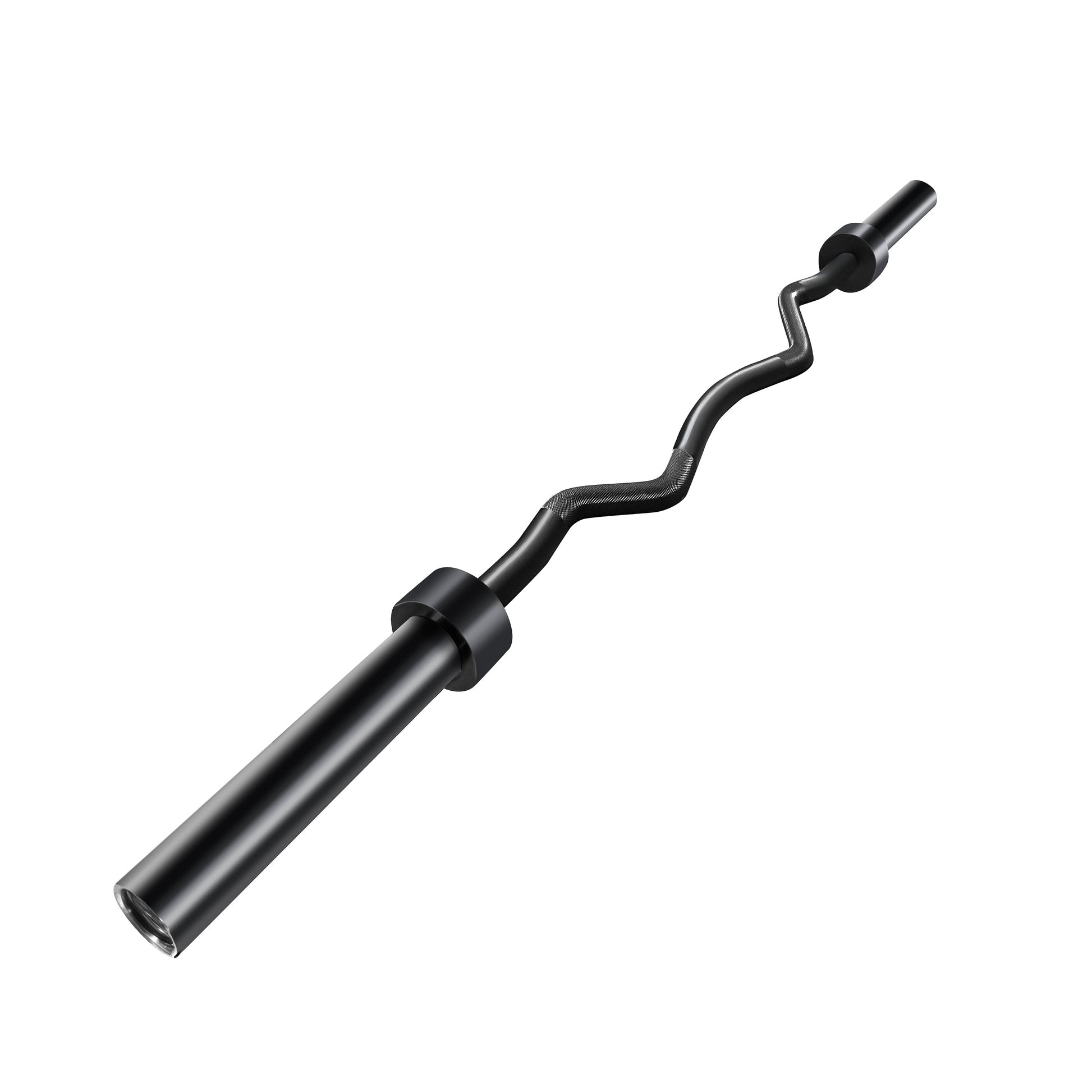 French Fitness 60" Olympic EZ Curl Bar - 700 lb Capacity (New) Image 2