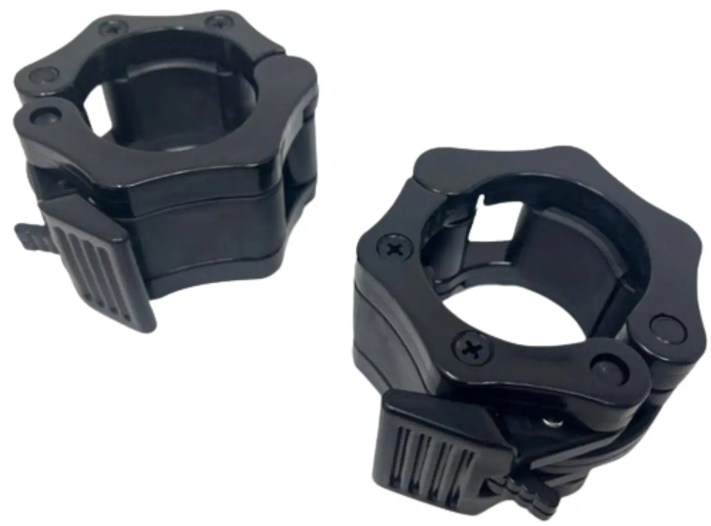 French Fitness Black ABS Olympic Jaw Lock Collars / Clamps (Pair) (New) Image 2