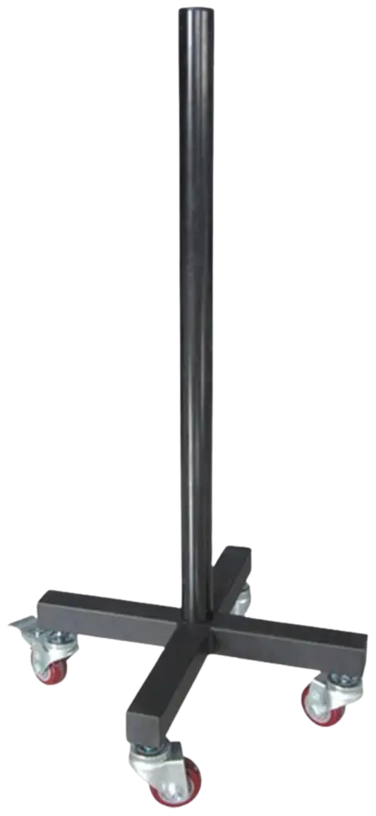 French Fitness Portable Bumper Plate Stacker Rack w/Wheels (New)