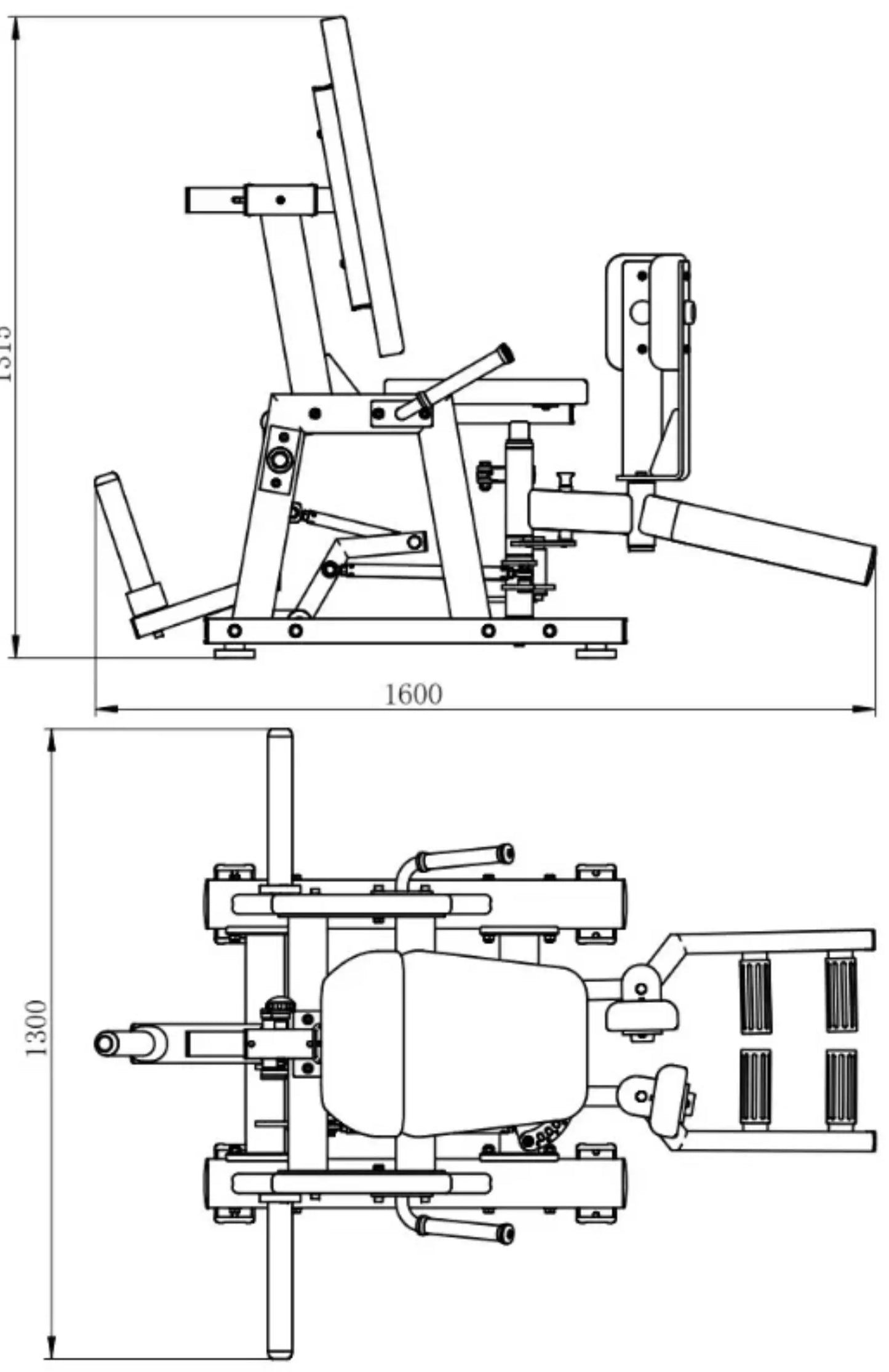 French Fitness Marin Hip Abductor / Adductor Plate Loaded (New) Image 2