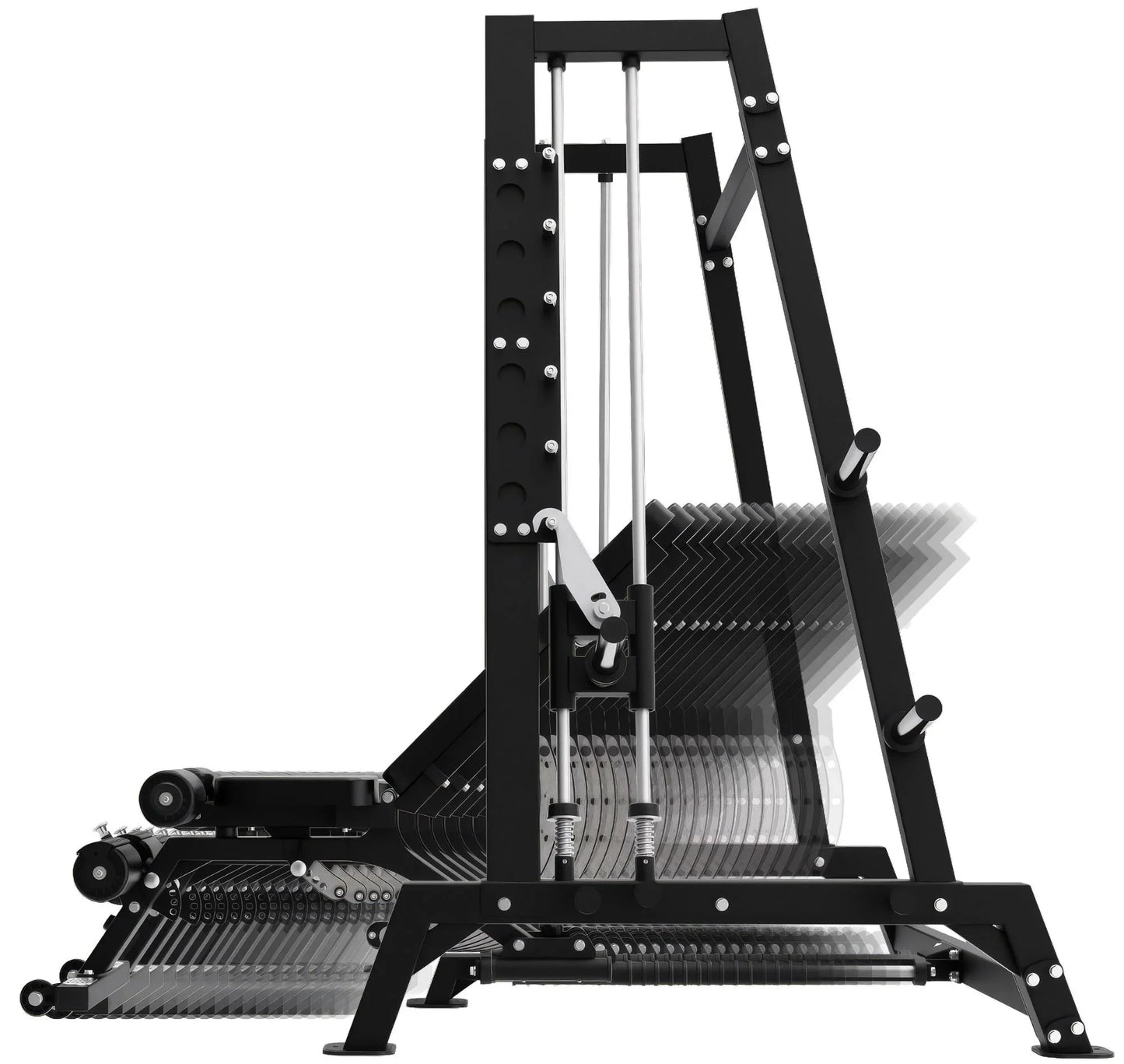 French Fitness Power Smith Dual System Converging Bench Press Combo Plate Loaded (New) Image 4