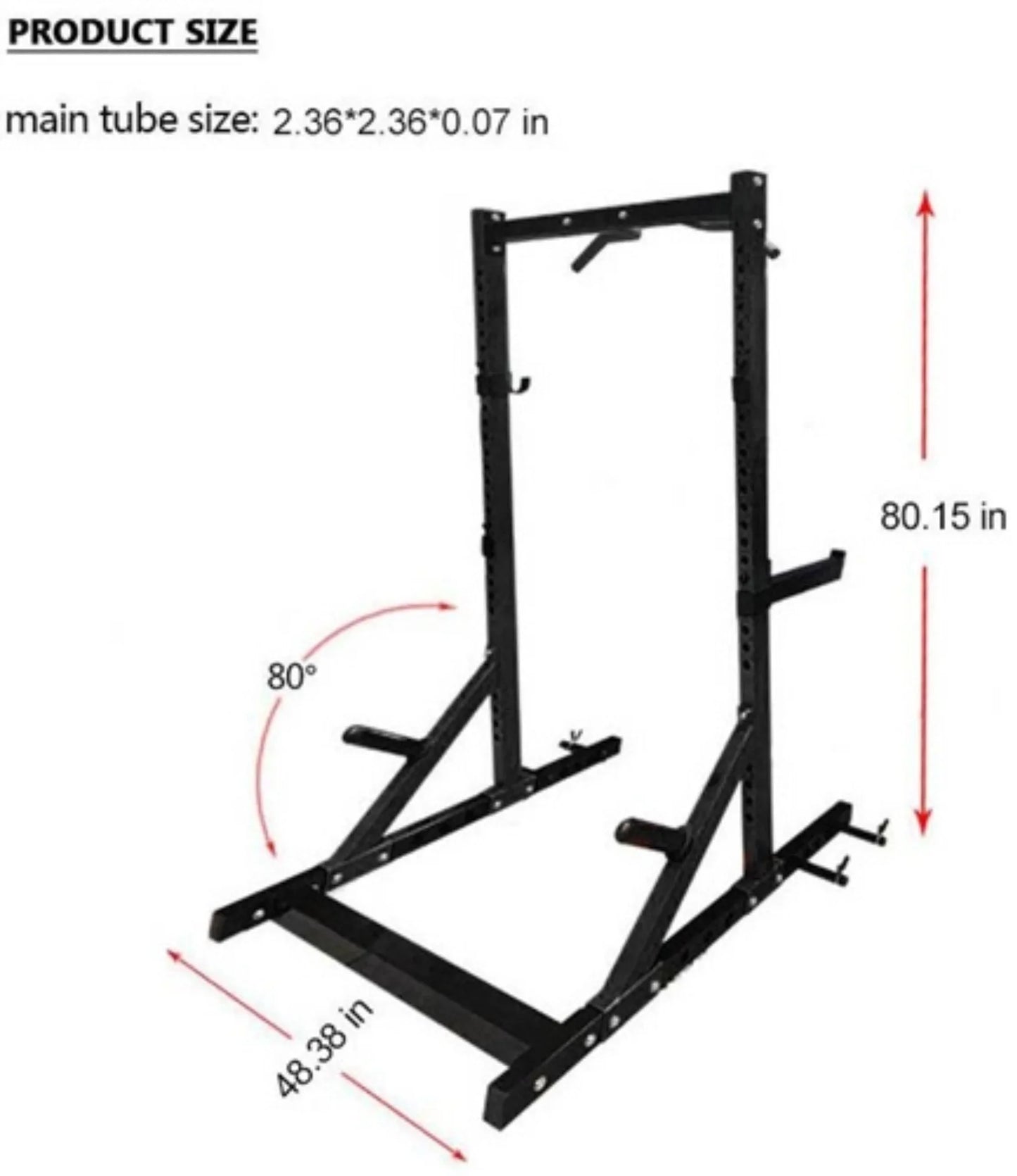 French Fitness R4 Half Rack (New) Image 2