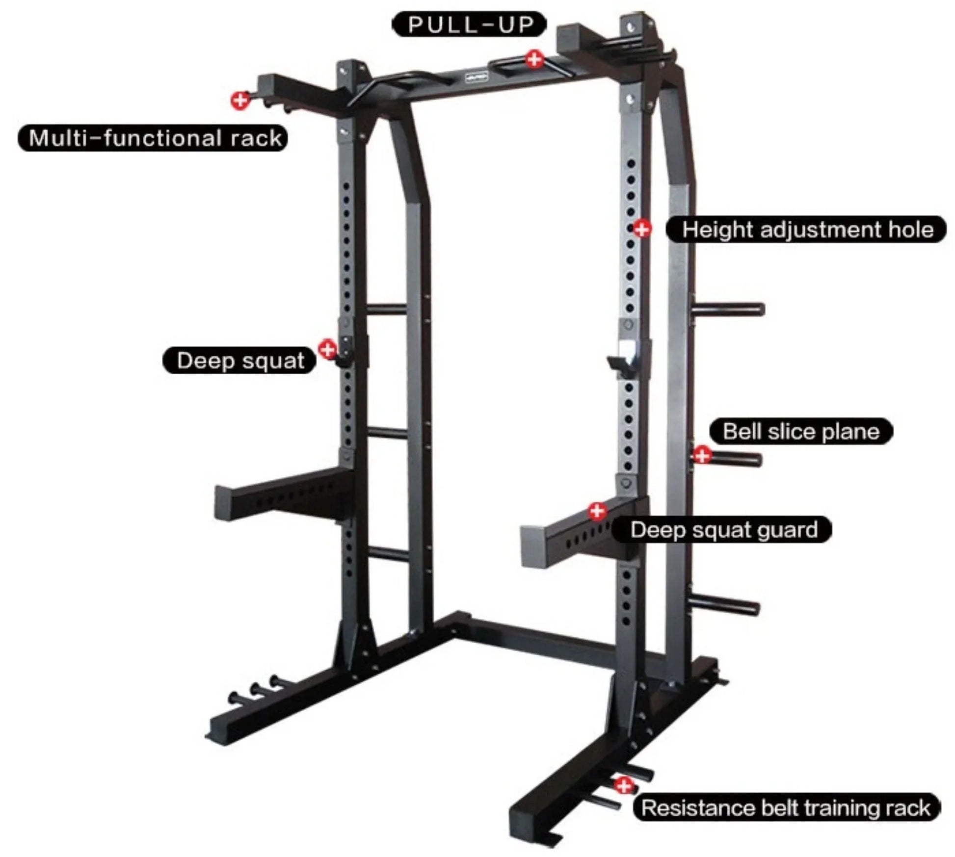 French Fitness R8 Half Cage / Squat Rack (New) Image 2