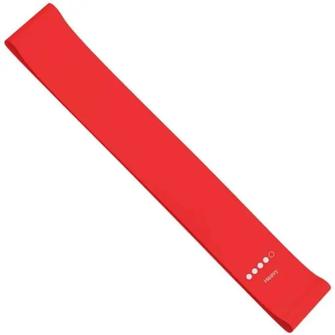 French Fitness Mini Resistance Bands Exercise Loop 600mm x 50mm - Red (25-30 lbs) (New) Image