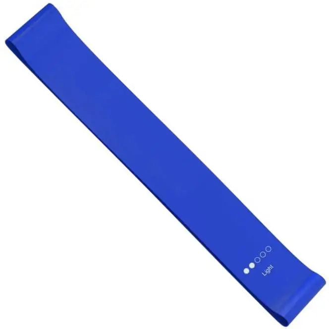 French Fitness Mini Resistance Bands Exercise Loop 600mm x 50mm - Blue (10-15 lbs) (New) Image