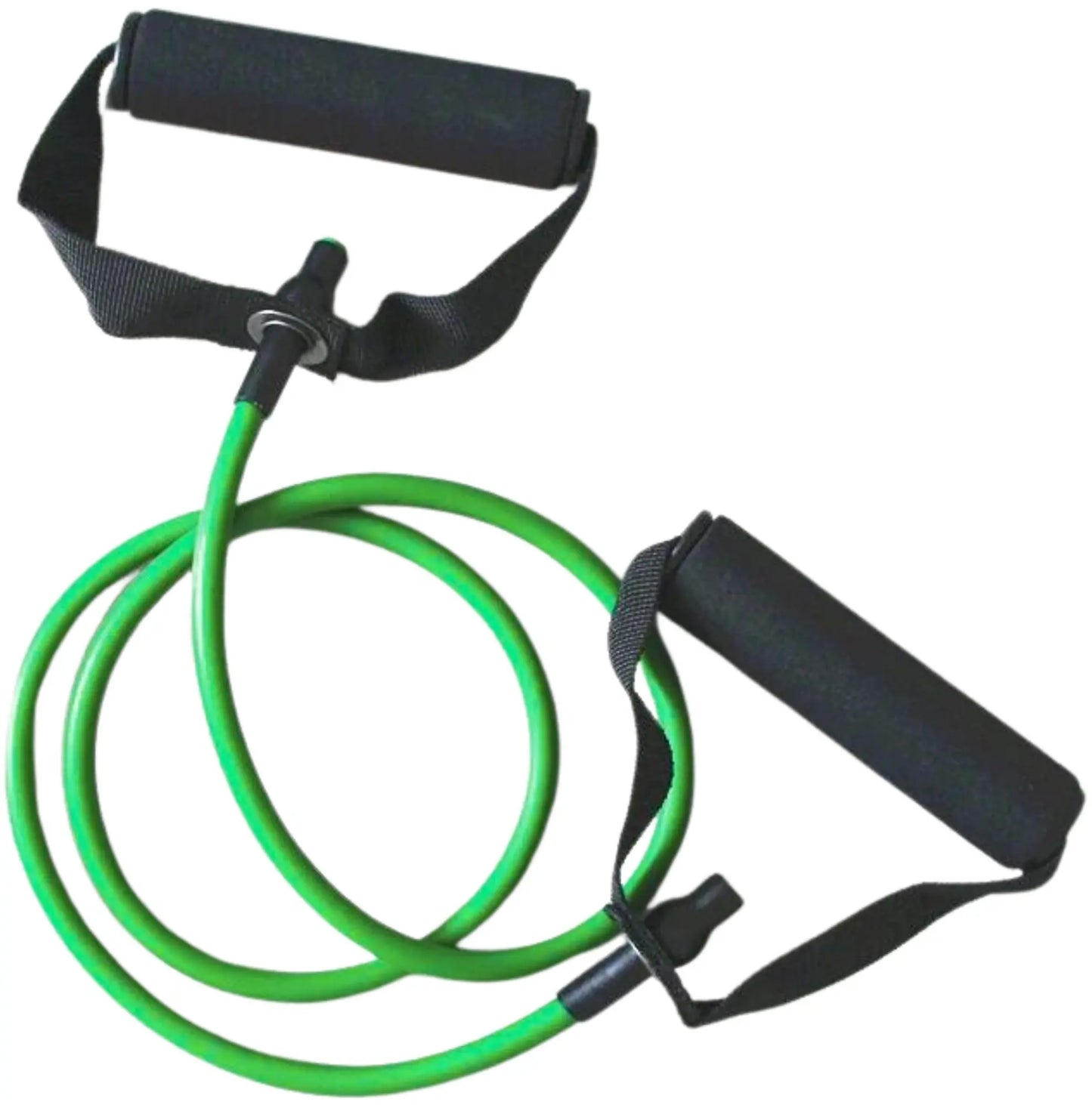 French Fitness Resistance Band Set of 5 w/Handles (New) Image 8